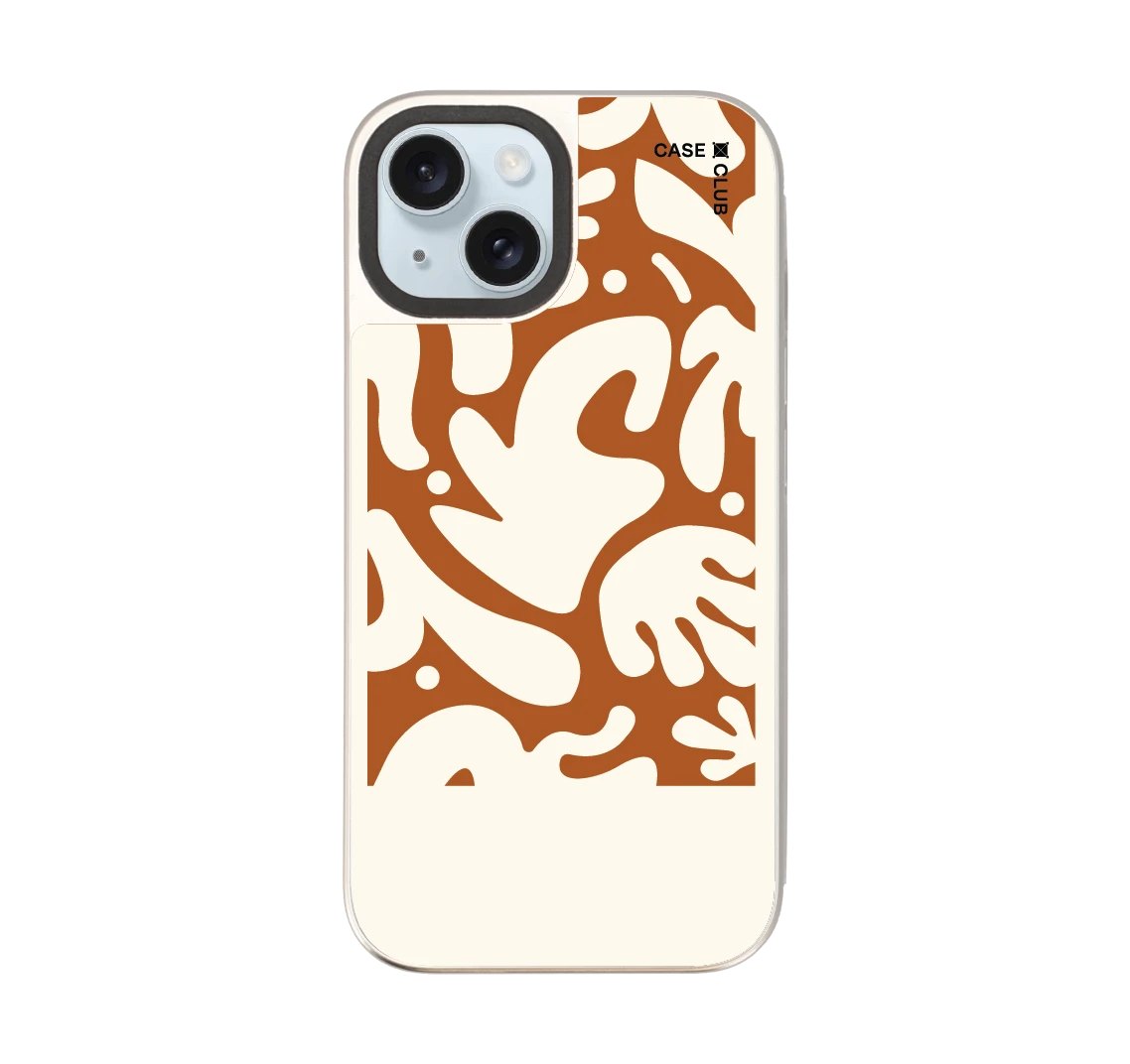 ดอกไม้มินิมอลสีน้ำตาล